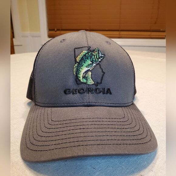 Georgia Big Mouth Bass Trucker Hat by Richardson Style-112 - Picture 1 of 5